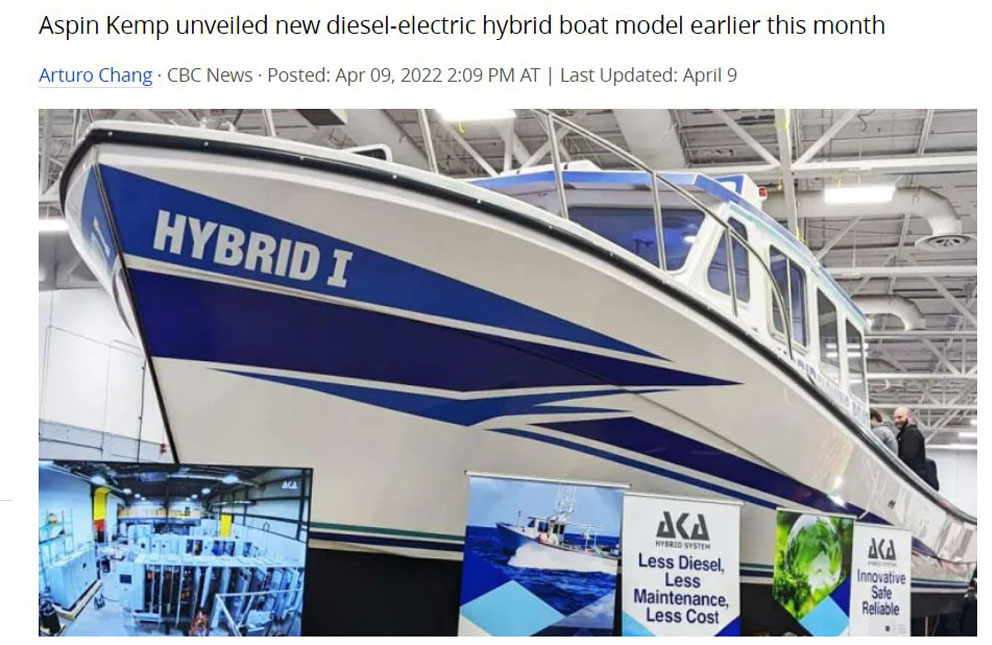 P.E.I. firm gets funding for further development of hybrid lobster fishing  boat - AKA Energy Systems